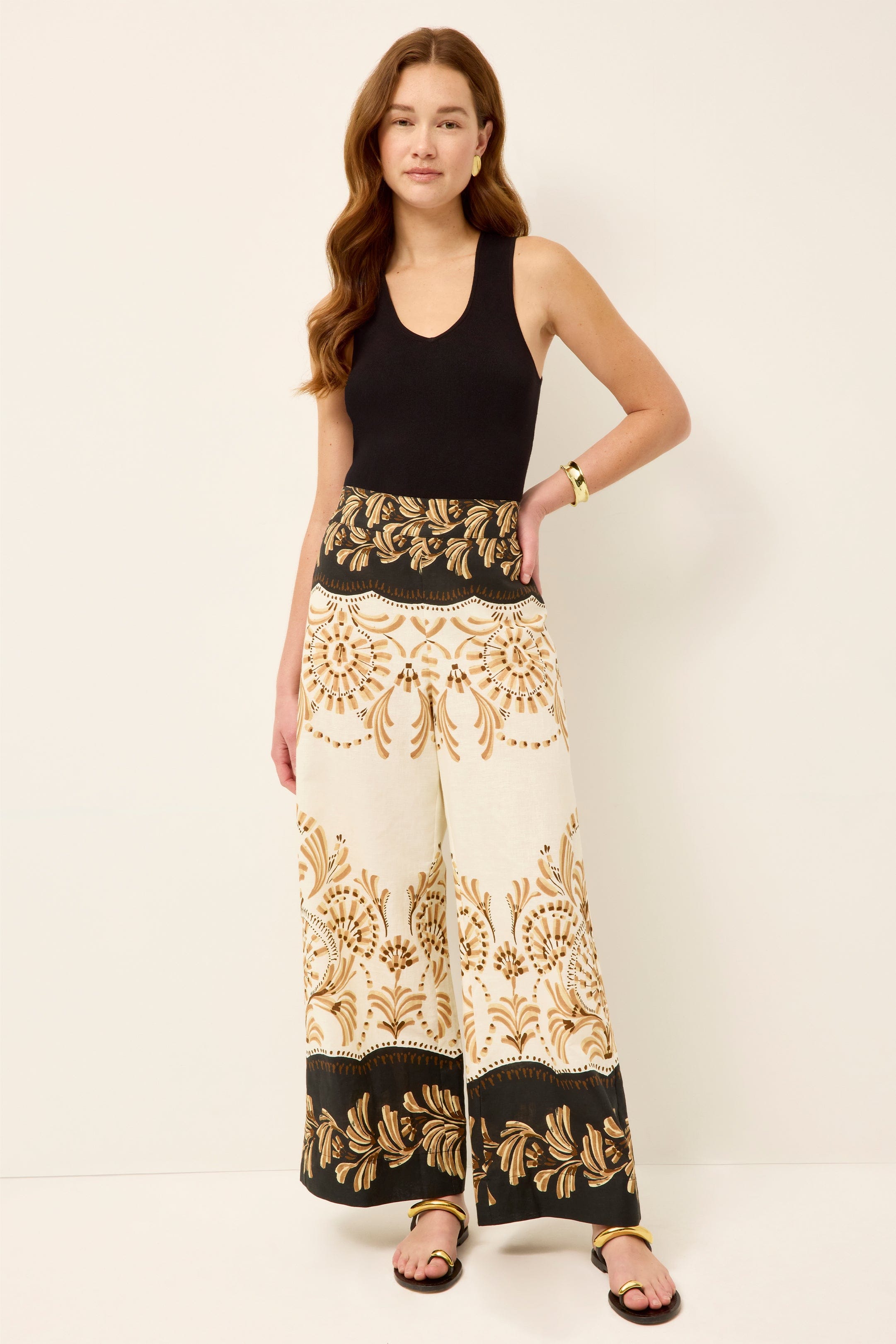 Marie Oliver PANTS-TROUSER-WOVEN-PRINT BENNETT PANT