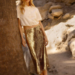 Marie Oliver SKIRT-MAXI-KNIT-NOVELTY WRAY SKIRT