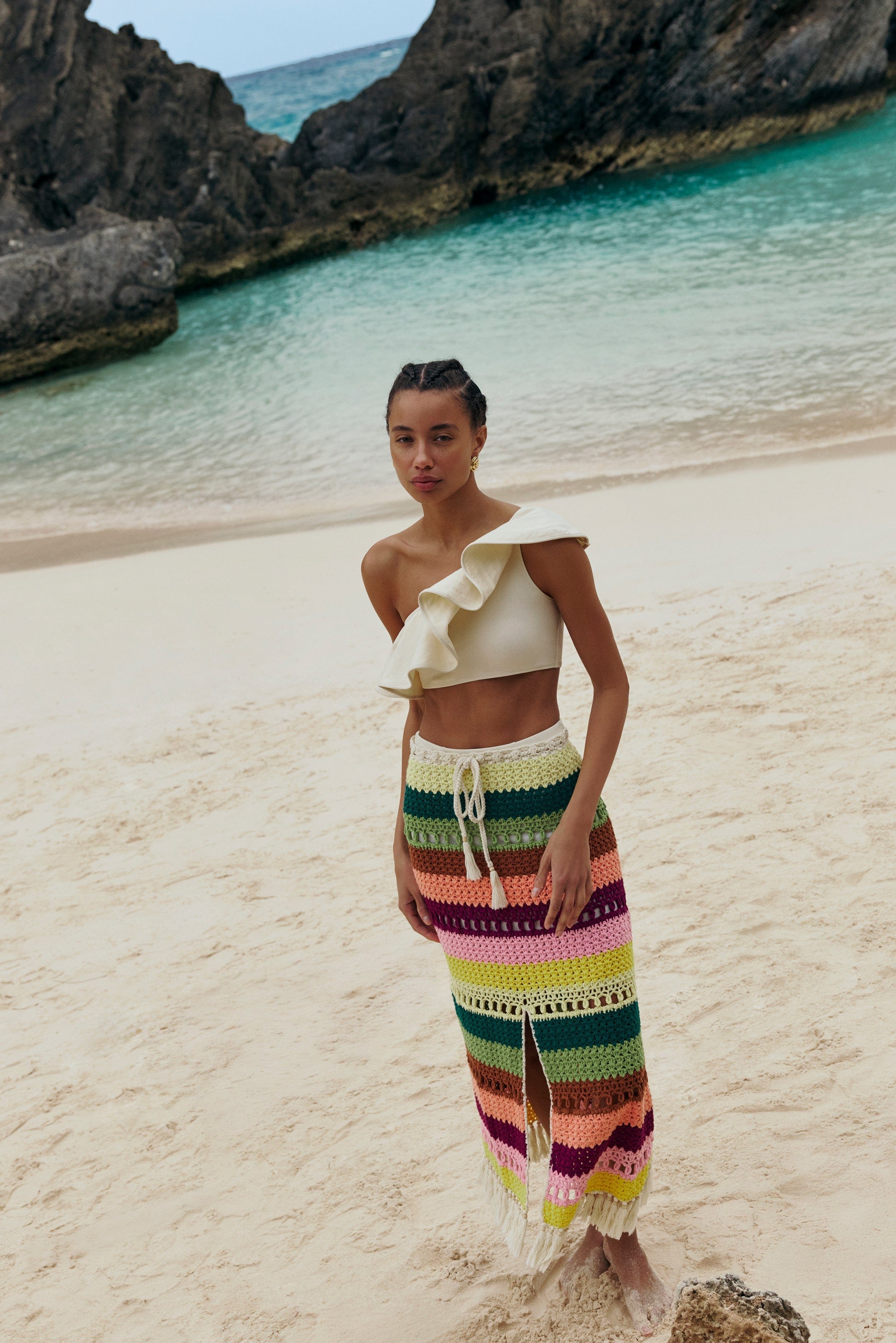 Marie Oliver SKIRTS-MAXI-KNIT-NOVELTY-FF Mindy Skirt