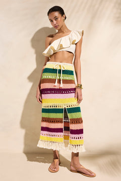 Marie Oliver SKIRTS-MAXI-KNIT-NOVELTY-FF Mindy Skirt