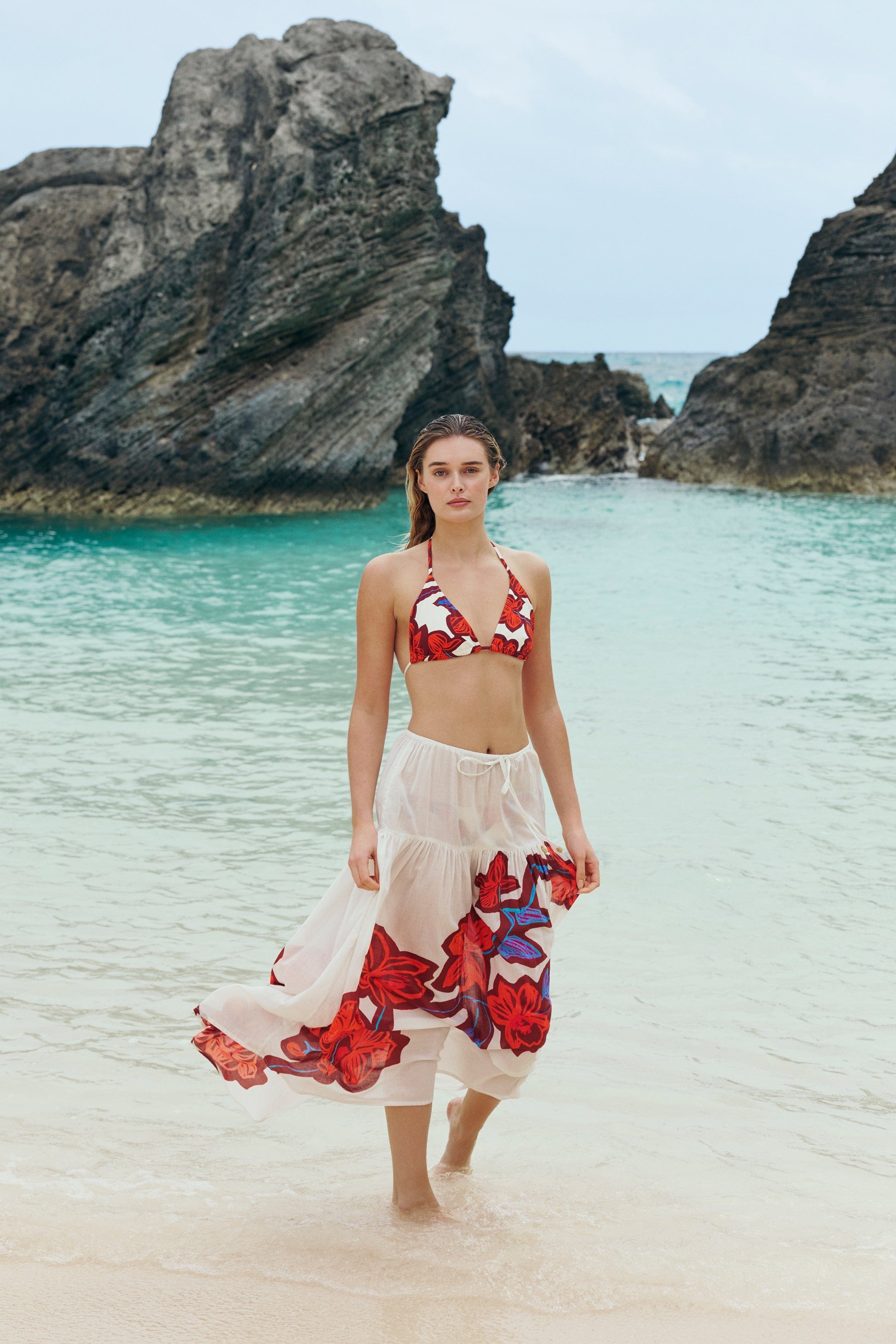 Marie Oliver SKIRTS-MAXI-WOVEN-PRINT LOUISE SKIRT