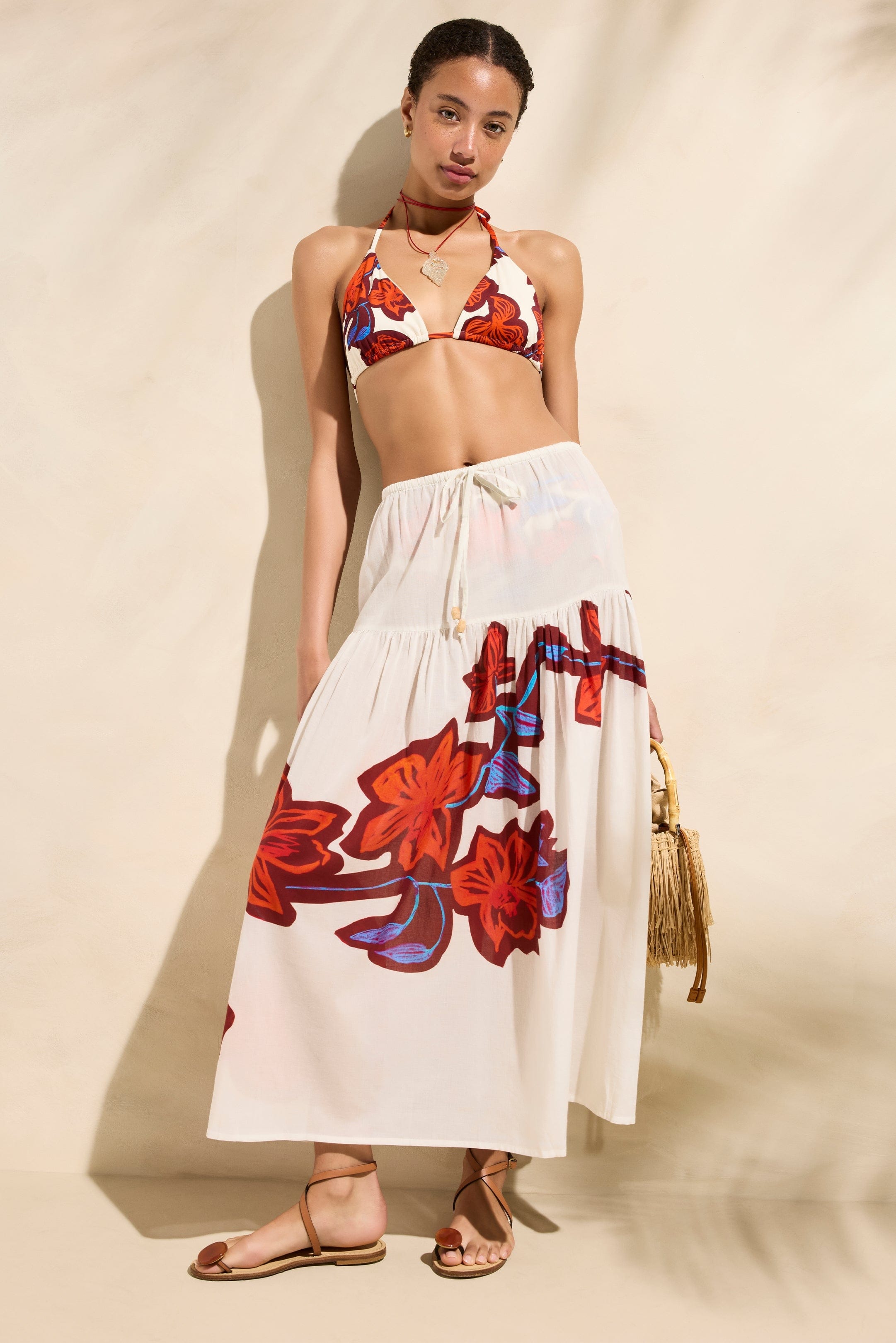 Marie Oliver SKIRTS-MAXI-WOVEN-PRINT LOUISE SKIRT