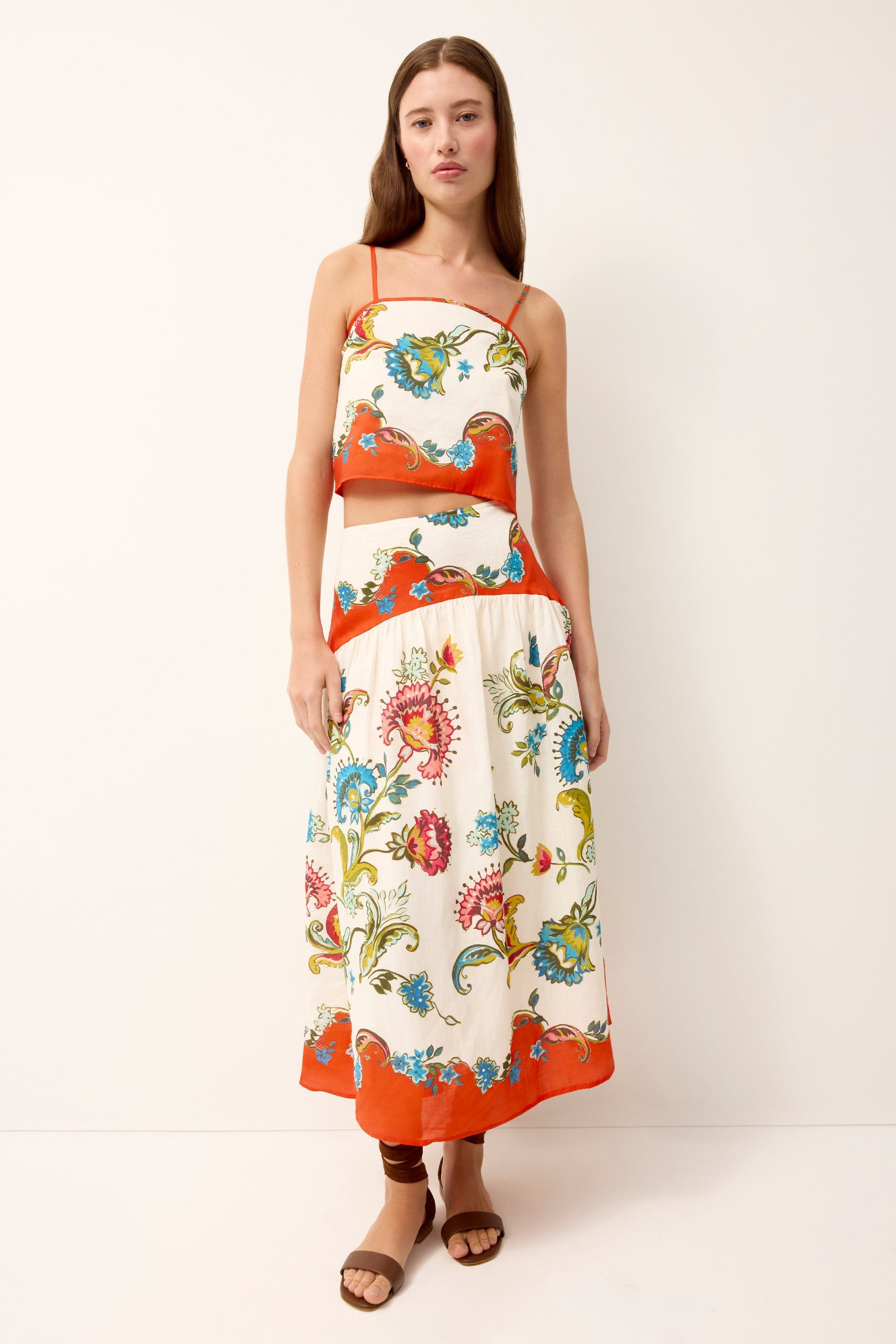 Marie Oliver SKIRTS-MAXI-WOVEN-PRINT VICKI SKIRT