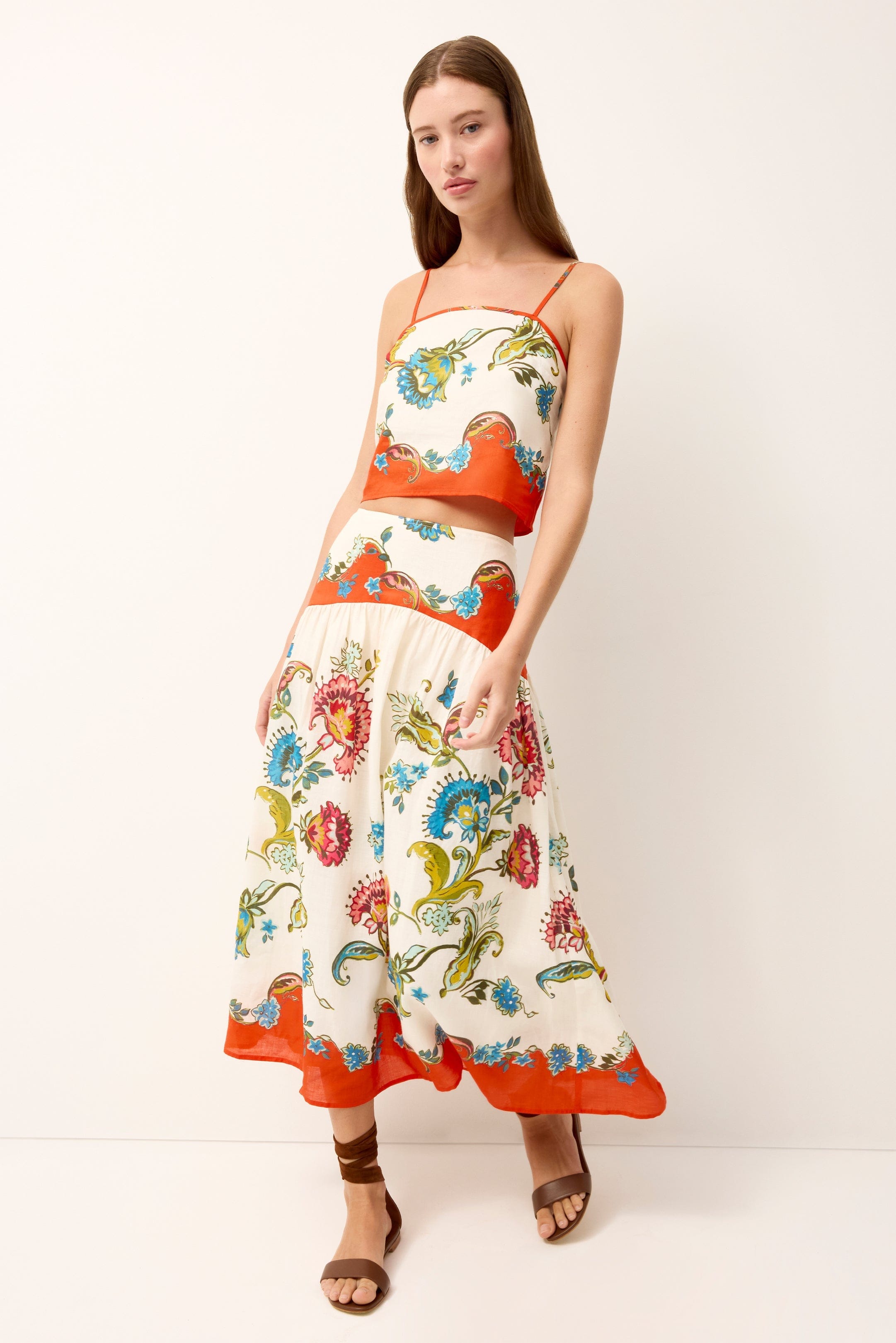 Marie Oliver SKIRTS-MAXI-WOVEN-PRINT VICKI SKIRT