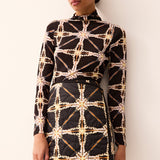 Marie Oliver SKIRTS-SHORT-WOVEN-PRINT ORCA REVERSIBLE SKIRT