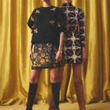 Marie Oliver SKIRTS-SHORT-WOVEN-PRINT ORCA REVERSIBLE SKIRT