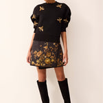 Marie Oliver SKIRTS-SHORT-WOVEN-PRINT ORCA REVERSIBLE SKIRT