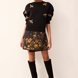 Marie Oliver SKIRTS-SHORT-WOVEN-PRINT ORCA REVERSIBLE SKIRT