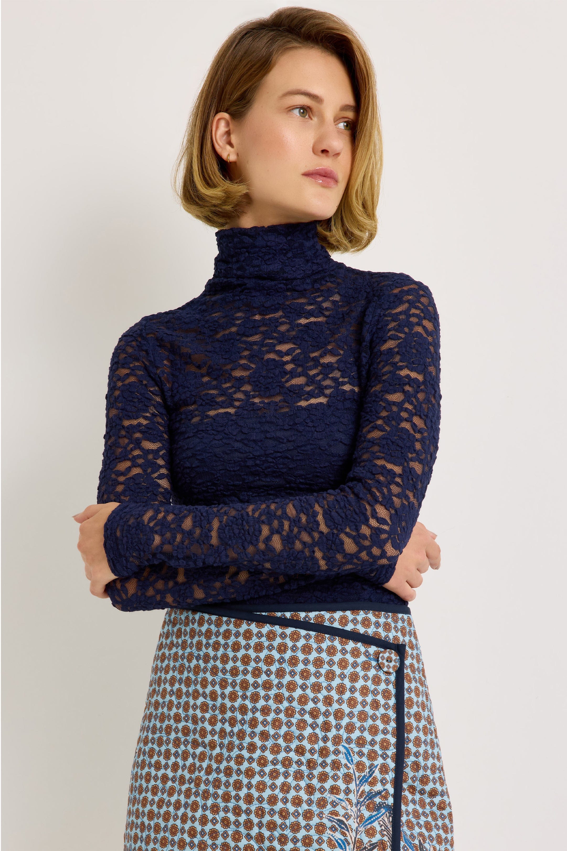 Marie Oliver Eloise Top in Navy