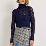 Marie Oliver Eloise Top in Navy