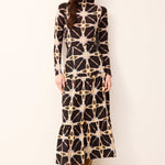 Marie Oliver TOPS -KNIT TOP-LONG-KNIT-PRINT-CS ELOISE TOP