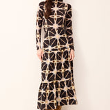 Marie Oliver TOPS -KNIT TOP-LONG-KNIT-PRINT-CS ELOISE TOP