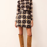 Marie Oliver TOPS -KNIT TOP-LONG-KNIT-PRINT-CS ELOISE TOP