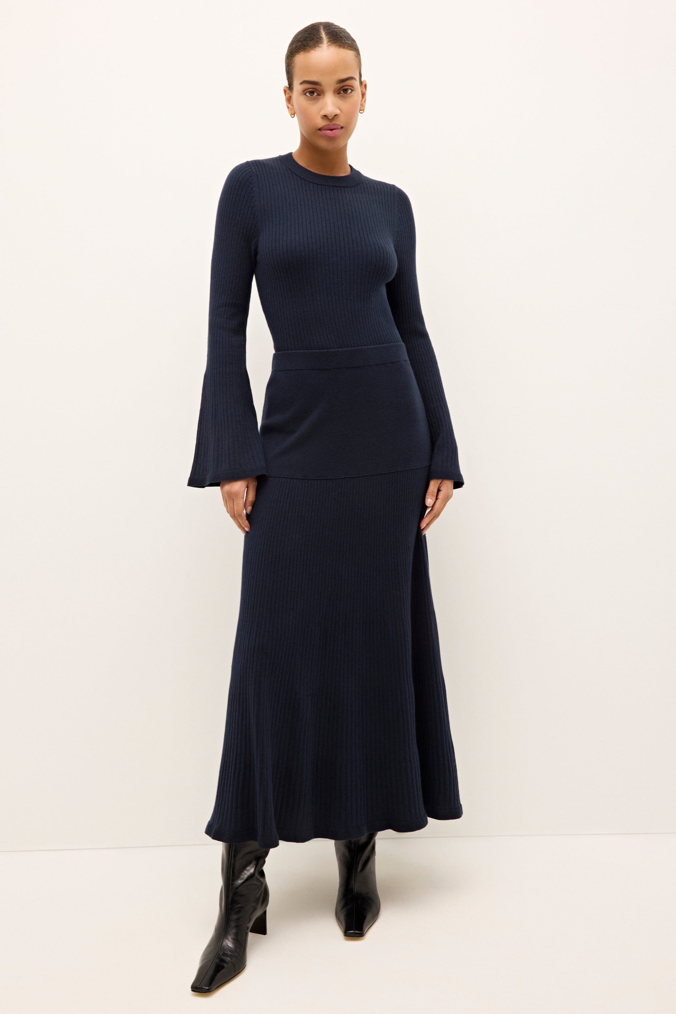 Marie Oliver TOPS-KNIT TOP-LONG-KNIT-SOLID-FF Carrey Top