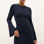 Marie Oliver TOPS-KNIT TOP-LONG-KNIT-SOLID-FF Carrey Top