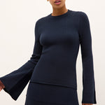 Marie Oliver TOPS-KNIT TOP-LONG-KNIT-SOLID-FF Carrey Top