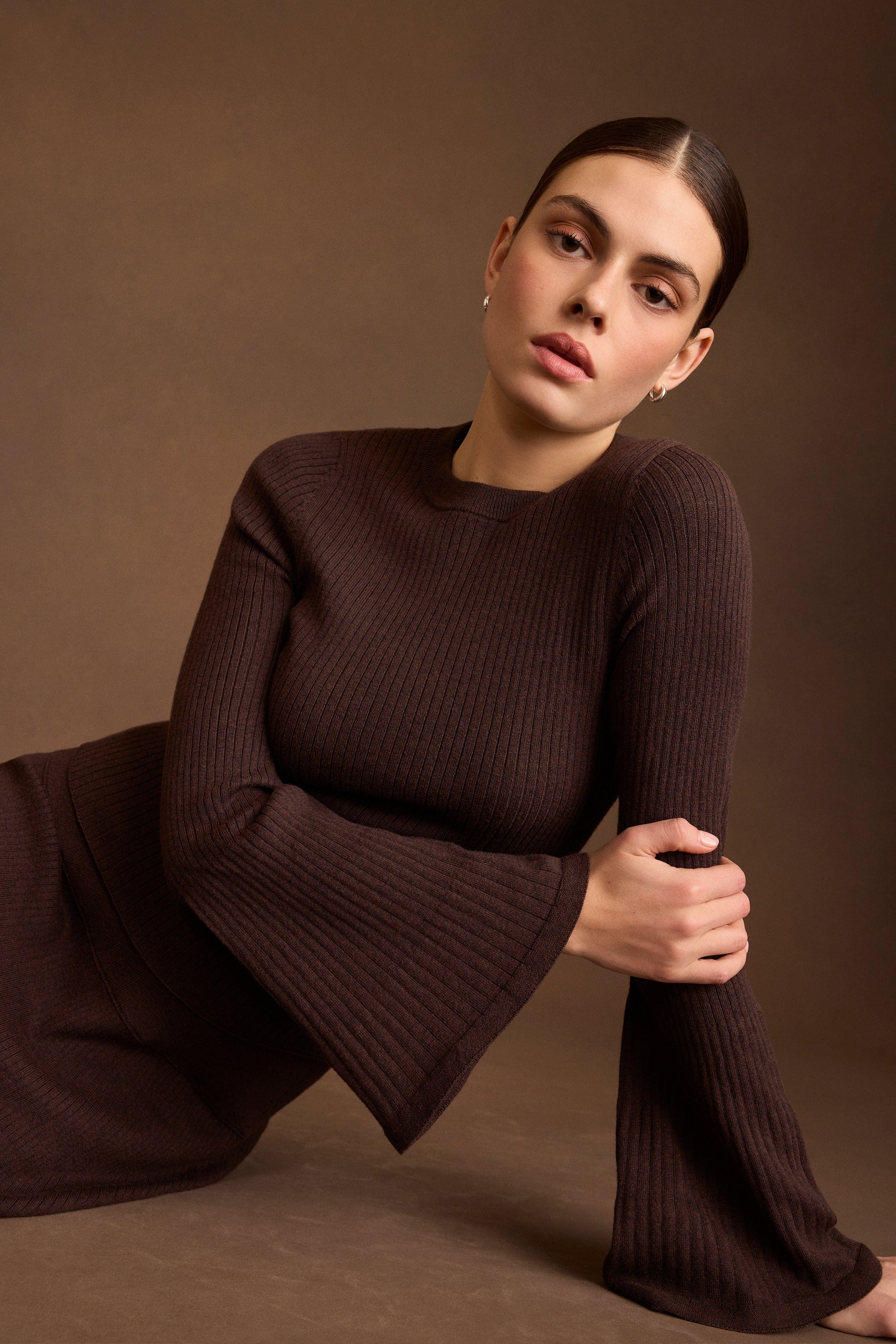 Marie Oliver TOPS-KNIT TOP-LONG-KNIT-SOLID-FF CARREY TOP