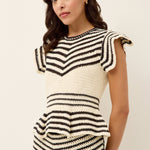 Marie Oliver TOPS-KNIT TOP-SLVS-KNIT-NOVELTY-FF AUDREY TOP