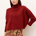 Marie Oliver TOPS-SWEATER-LONG-KNIT-SOLID-FF CLAUDIE POPOVER