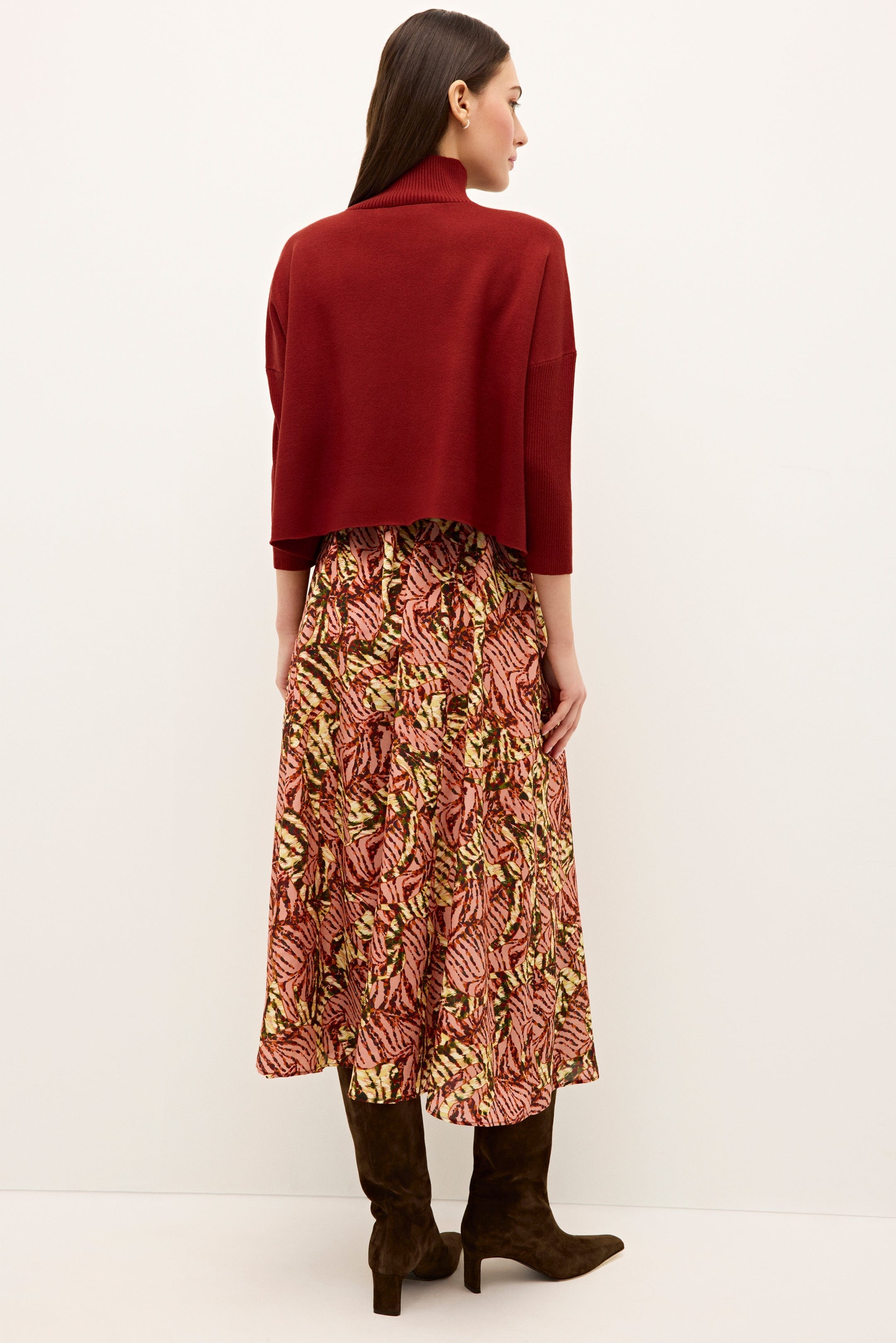 Marie Oliver TOPS-SWEATER-LONG-KNIT-SOLID-FF CLAUDIE POPOVER