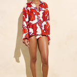 Marie Oliver TOPS-WOVEN TOP-LONG-WOVEN-PRINT NICO BEACH SHIRT