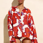 Marie Oliver TOPS-WOVEN TOP-LONG-WOVEN-PRINT NICO BEACH SHIRT