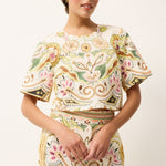 Marie Oliver TOPS-WOVEN TOP-SHORT-WOVEN-PRINT DREW TOP