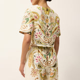 Marie Oliver TOPS-WOVEN TOP-SHORT-WOVEN-PRINT DREW TOP