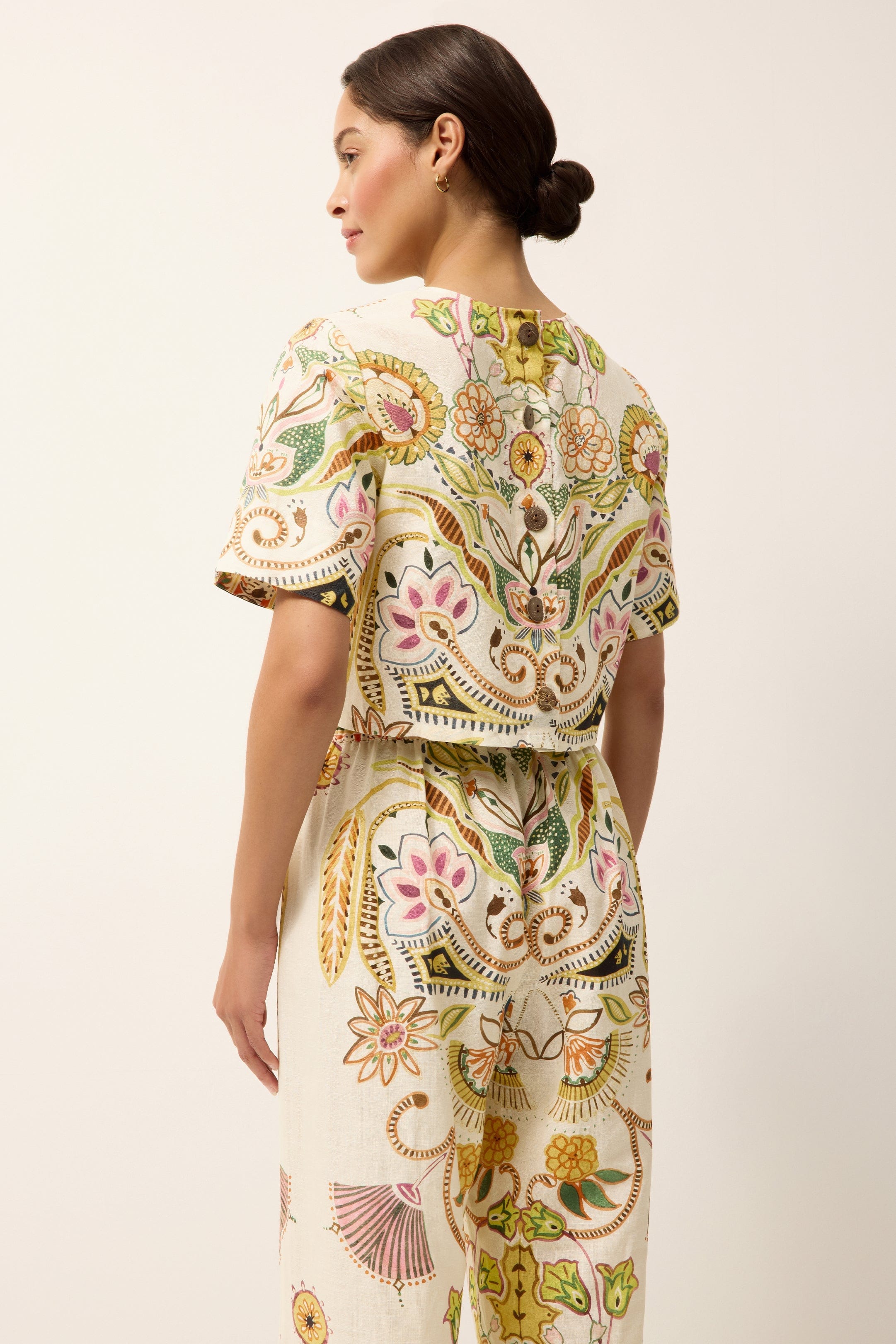 Marie Oliver TOPS-WOVEN TOP-SHORT-WOVEN-PRINT DREW TOP