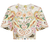 Marie Oliver TOPS-WOVEN TOP-SHORT-WOVEN-PRINT DREW TOP