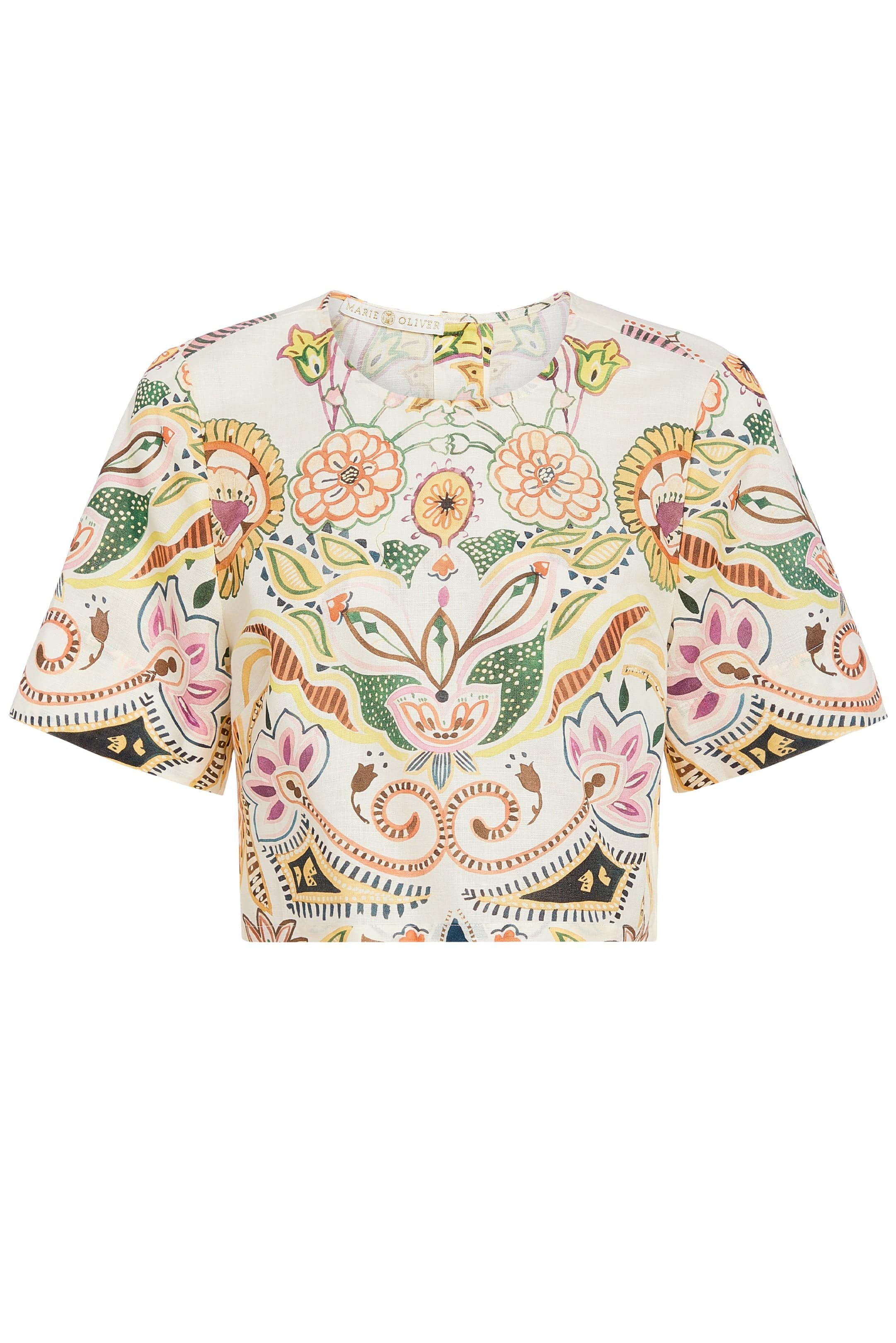 Marie Oliver TOPS-WOVEN TOP-SHORT-WOVEN-PRINT DREW TOP