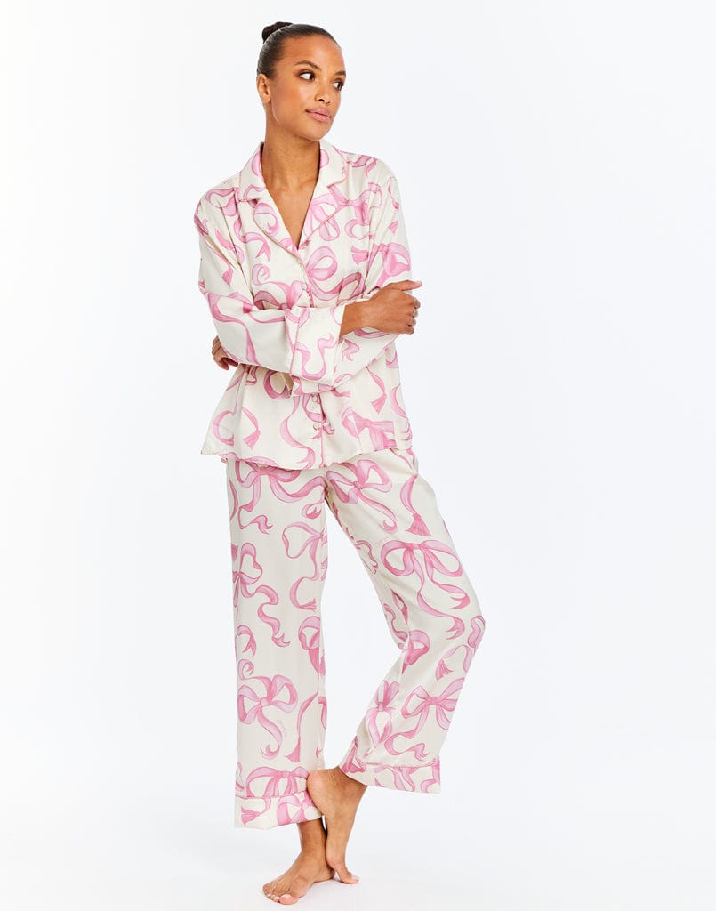 MESTIZA NEW YORK 2 Piece Pant Set Gigi Bow Pajama Set