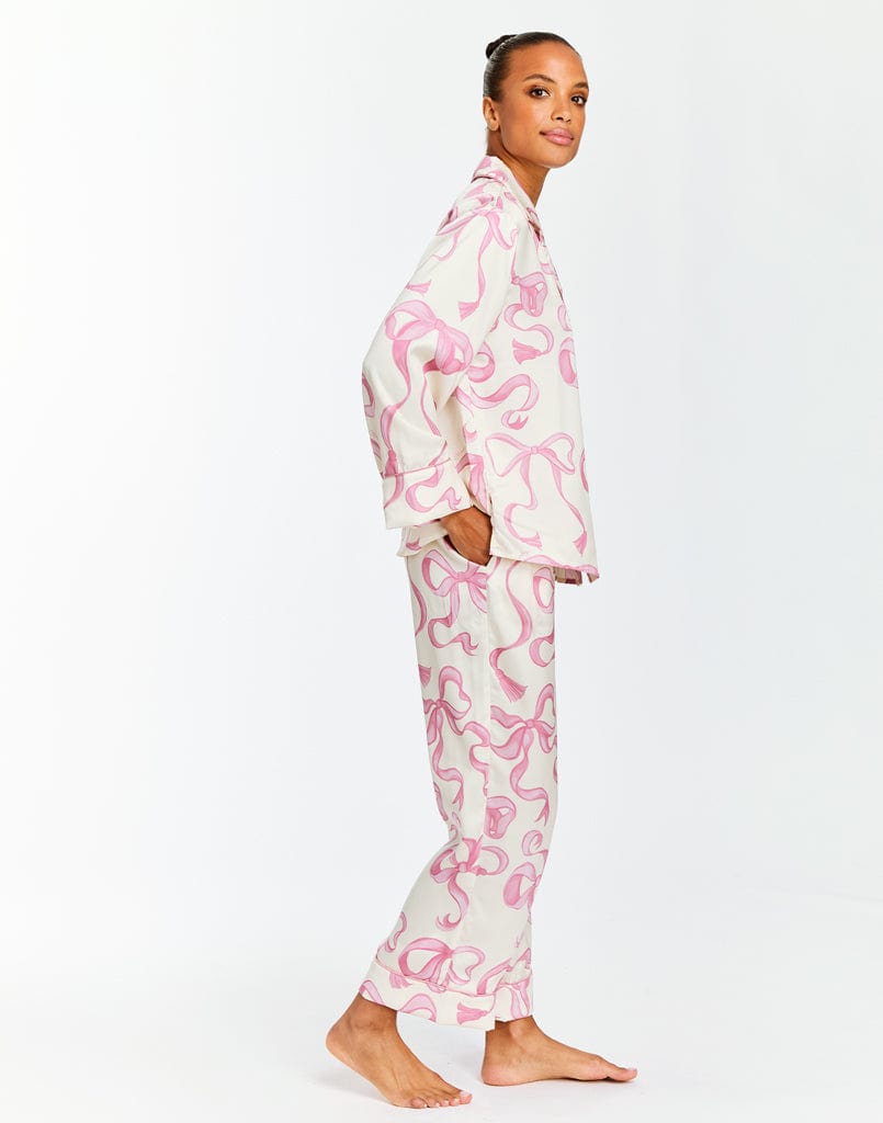 MESTIZA NEW YORK 2 Piece Pant Set Gigi Bow Pajama Set