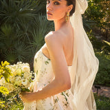 MESTIZA NEW YORK Accessories OS / Ivory Tulle Elisa Bow Veil