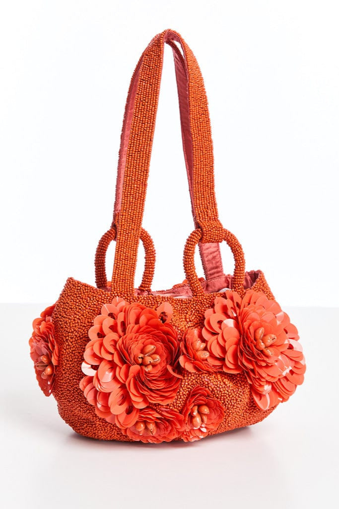 MESTIZA NEW YORK Accessories OS / Coral Beaded Jolene Beaded Bag