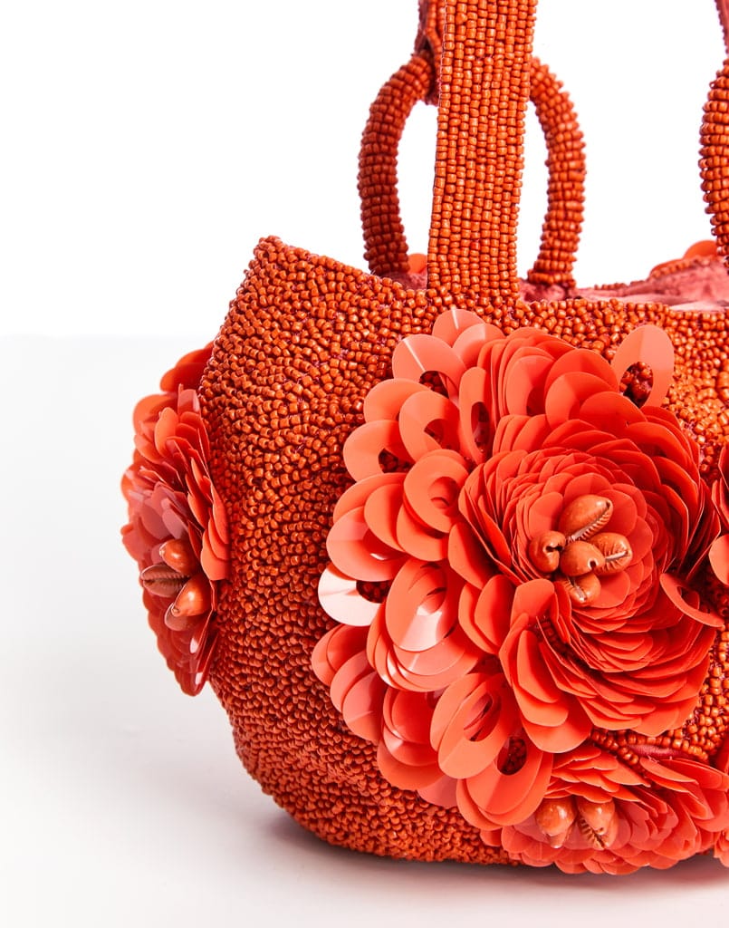 MESTIZA NEW YORK Accessories OS / Coral Beaded Jolene Beaded Bag