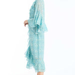 MESTIZA NEW YORK Cocktail Bimini Ruffle Caftan