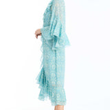 MESTIZA NEW YORK Cocktail Bimini Ruffle Caftan