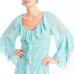 MESTIZA NEW YORK Cocktail Bimini Ruffle Caftan