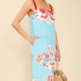 MESTIZA NEW YORK Cocktail Galena Tea Length Dress