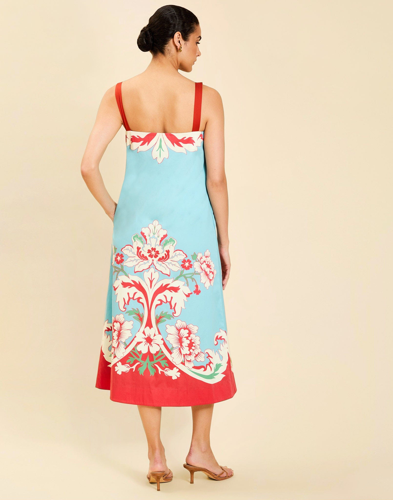 MESTIZA NEW YORK Cocktail Galena Tea Length Dress
