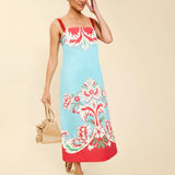 MESTIZA NEW YORK Cocktail Galena Tea Length Dress
