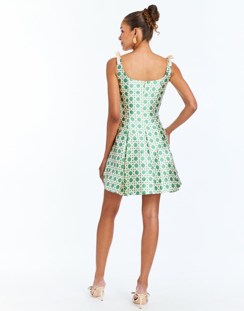 MESTIZA NEW YORK Cocktail Gillian Bow Mini Dress