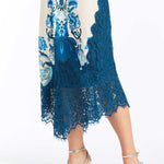 MESTIZA NEW YORK Cocktail Gracie Lace Midi Skirt