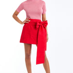 MESTIZA NEW YORK Cocktail Granada Bow Mini Skirt