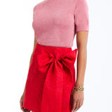 MESTIZA NEW YORK Cocktail Granada Bow Mini Skirt