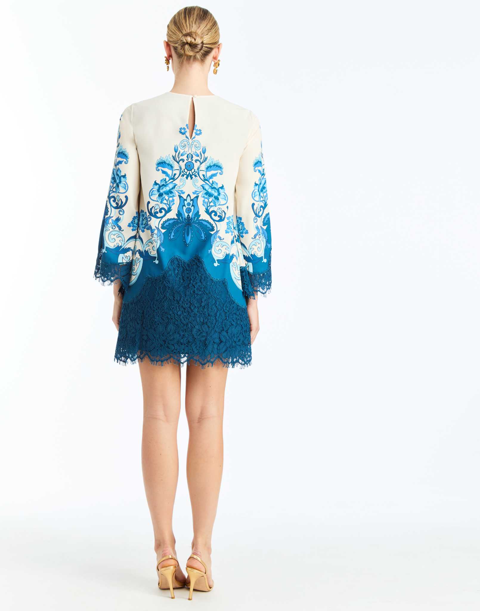 MESTIZA NEW YORK Cocktail Mira Lace Mini Dress