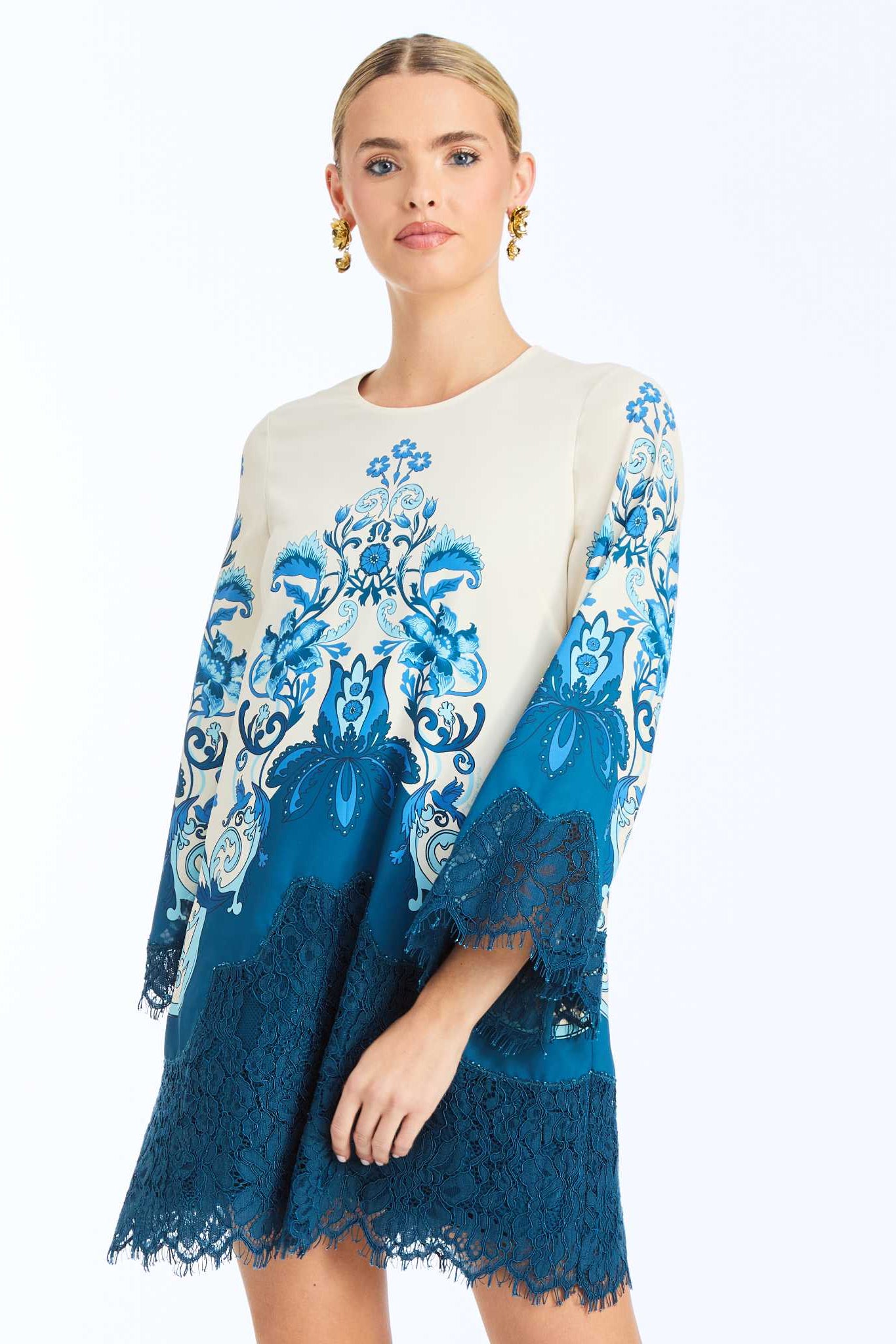 MESTIZA NEW YORK Cocktail Mira Lace Mini Dress