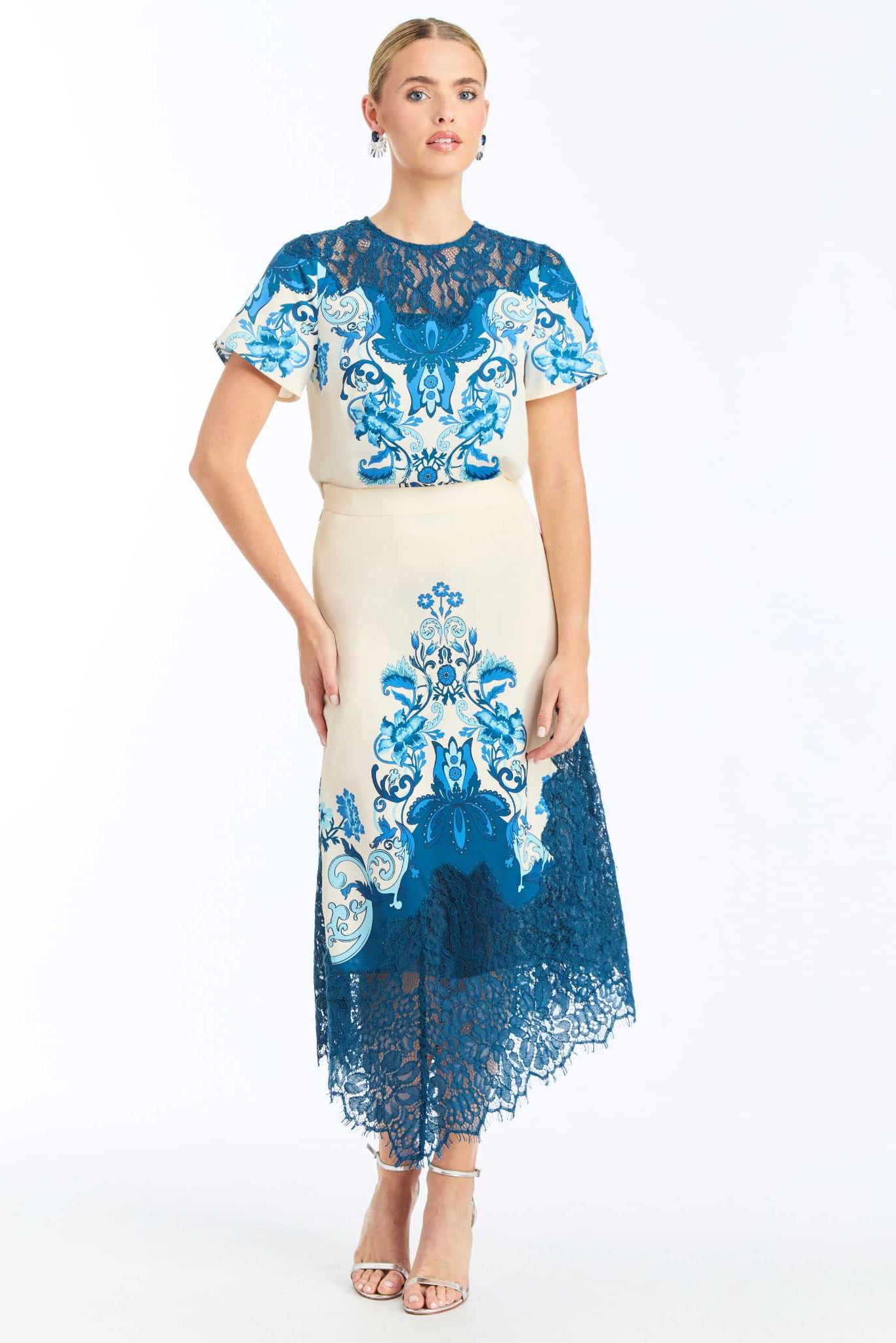 MESTIZA NEW YORK Cocktail Morgan Lace Top