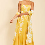 MESTIZA NEW YORK Cocktail Pre-Order - Reverie Tea-Length Sash Dress